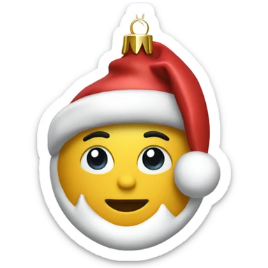 Christmas ornament  sticker