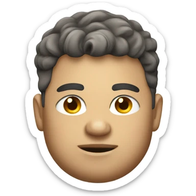 a fat soccer player sticker