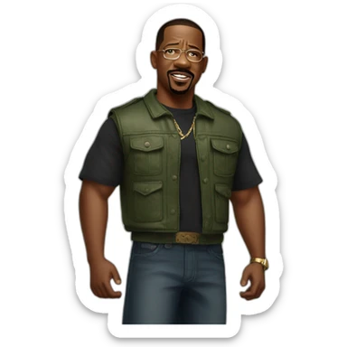 Martin Lawrence from movie bad boys sticker