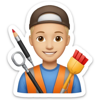 graphic designer with props

 sticker