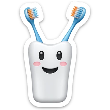 toothbrush sticker