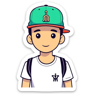 Josh King Madrid Jetset wearing SnapBack sticker