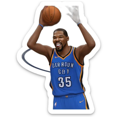 Kevin Durant Wins Over Drake At a Basketball Game sticker