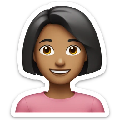 BOB CUT GIRL SMILE sticker