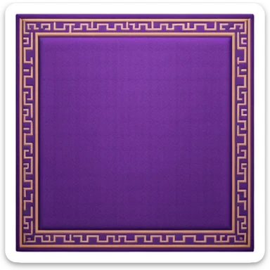 traditional patterned purple carpet sticker