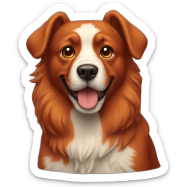 red dog sticker