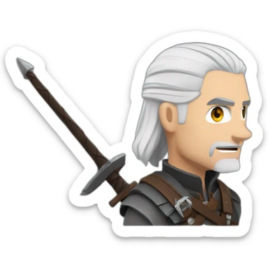 geralt from rivia sticker