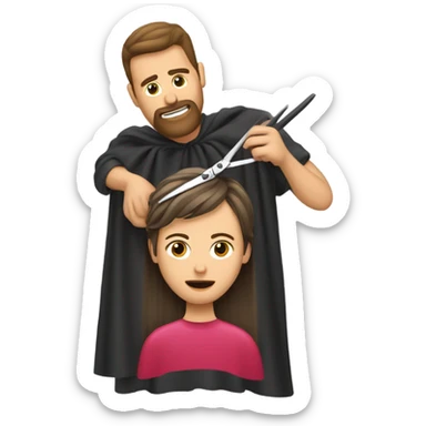 Haircut sticker