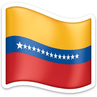 Bandera de Venezuela con destellos  sticker