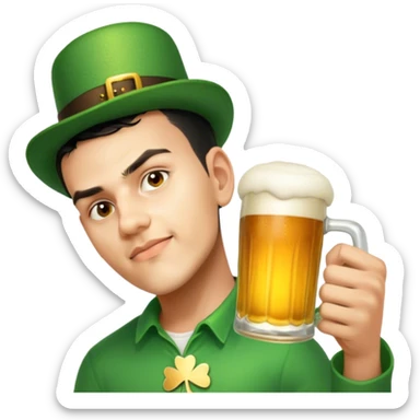 Having a Beer sticker