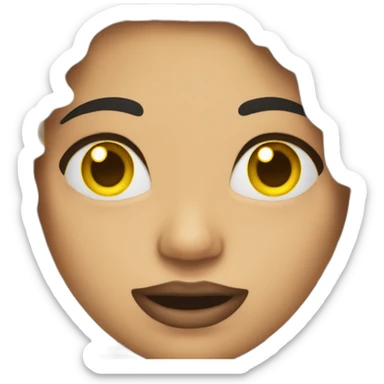 slay emoji with nails sticker