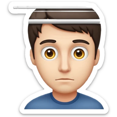 Male peeking behind blinds cuck sticker