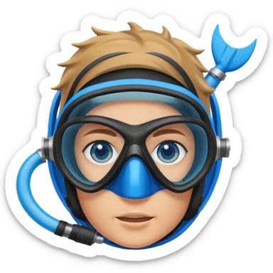 scuba diver sticker