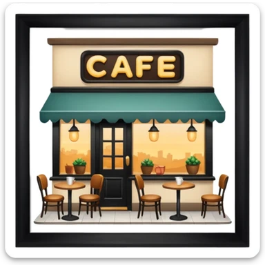 una cafeteria sticker