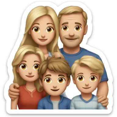 Duffy with his family  sticker