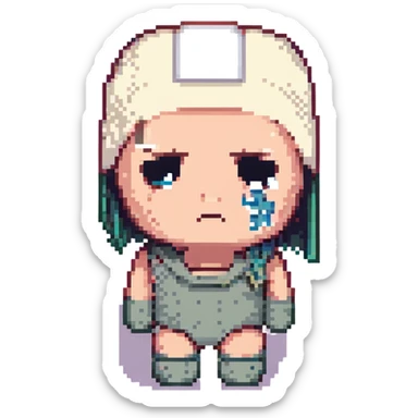 sad face with a bandage sticker