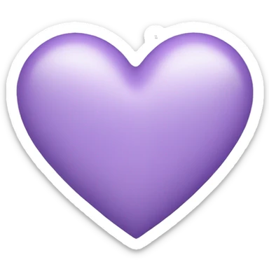 Light purple heart emoj  sticker