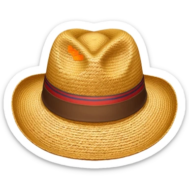 Sombrero de paja  sticker