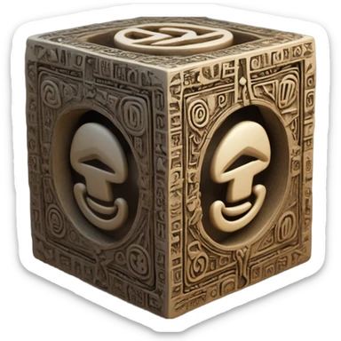 Runic cube sticker