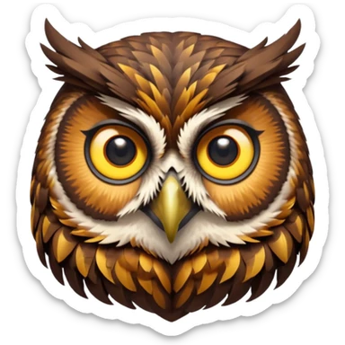 Cabeza de búho  sticker