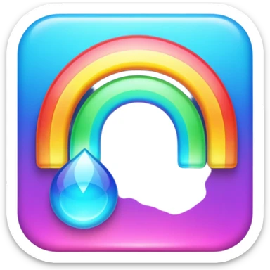 Rainbow Esoteric Energy Icon sticker