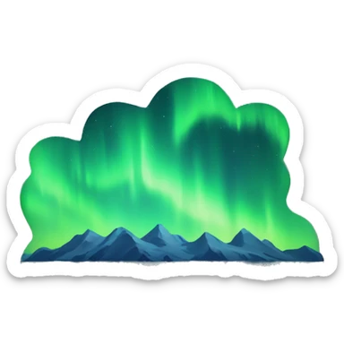 Northern lights emoji sticker