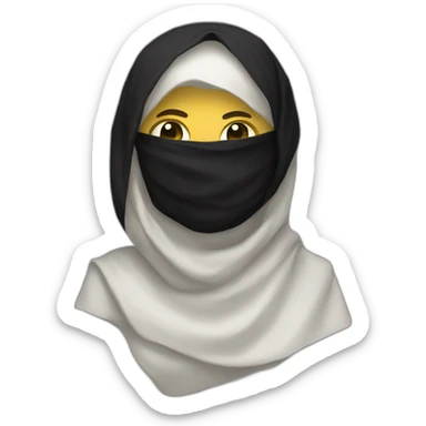 Black flag with shahada sticker