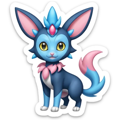 Luxray-Sylveon-Dewott-fusion sticker
