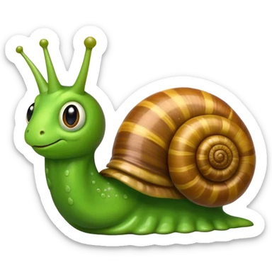 Snail with Long hair  sticker