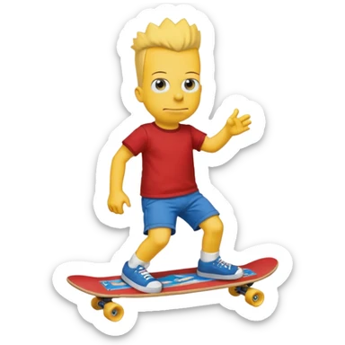 make the realistic bart simpson meme with charlie kirks face sticker