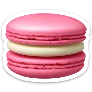 Rosa Macaron sticker