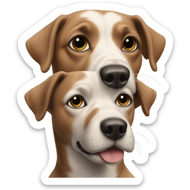 Three dogs, Al sticker