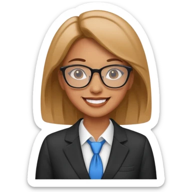 Business analytics woman sticker