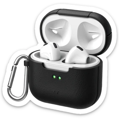 airpods in a music vinyl themed case sticker