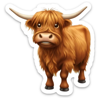 Highland cow  sticker
