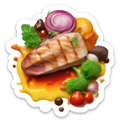 The most delicious food  sticker