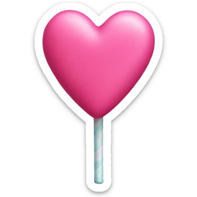 Pink valentines candy sticker