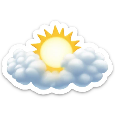 Sunbeam through a cloud sticker