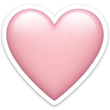 Light pink heart sticker
