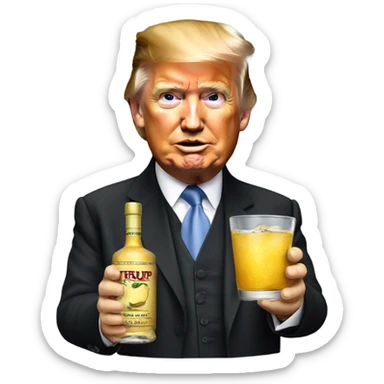 Donald Trump tequila sticker