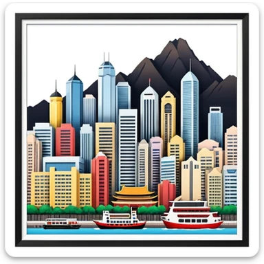 Hong Kong mix wiht Berlin of the East sticker