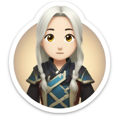 Qiqi from genshin impact  sticker