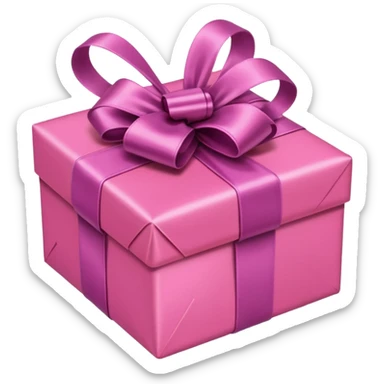 pink gift sticker