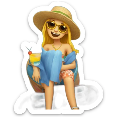 vacationing in goa sticker