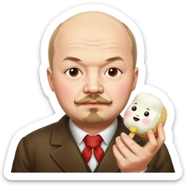 Lenin ăn mochi sticker