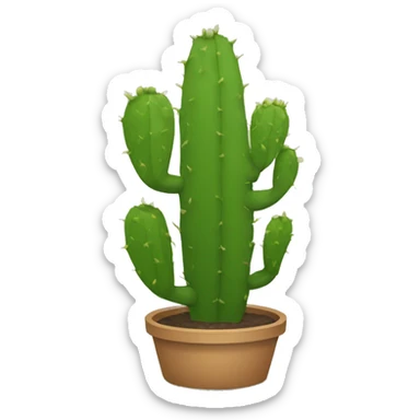 single flat Nopal without pot sticker