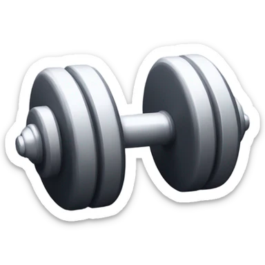 3d dumbell emoji  sticker