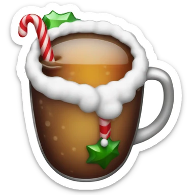Christmas drink sticker