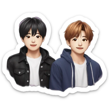 taehyung et jungkook sticker