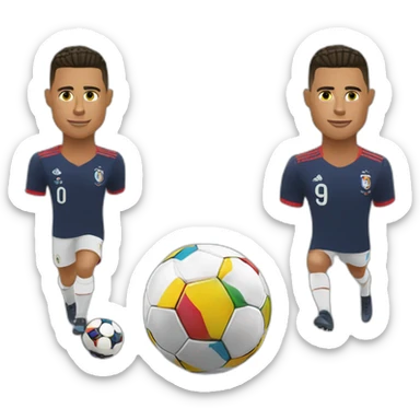 Ronaldo with euro 2024 sticker